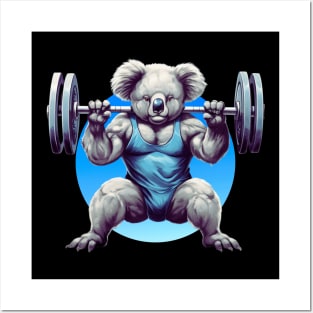 take the risk or loose the chance - powerlifting koala Posters and Art